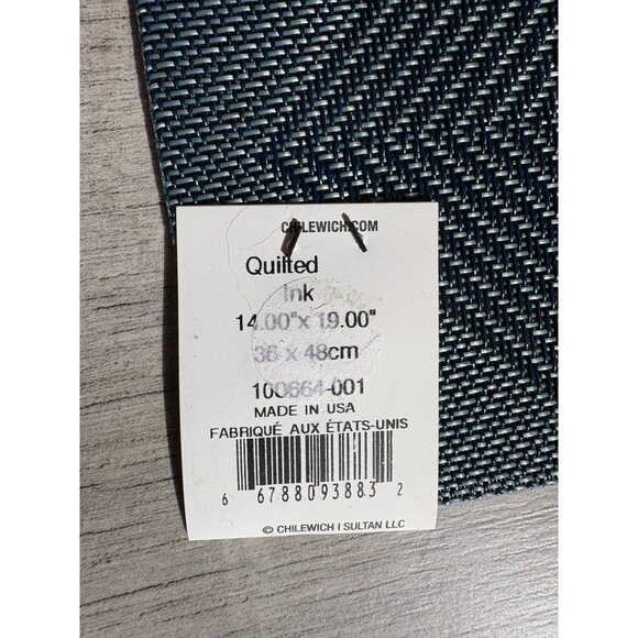 Chilewich Quilted Ink Placemats 14" X 19" Set Of 3 - Picture 4 of 4